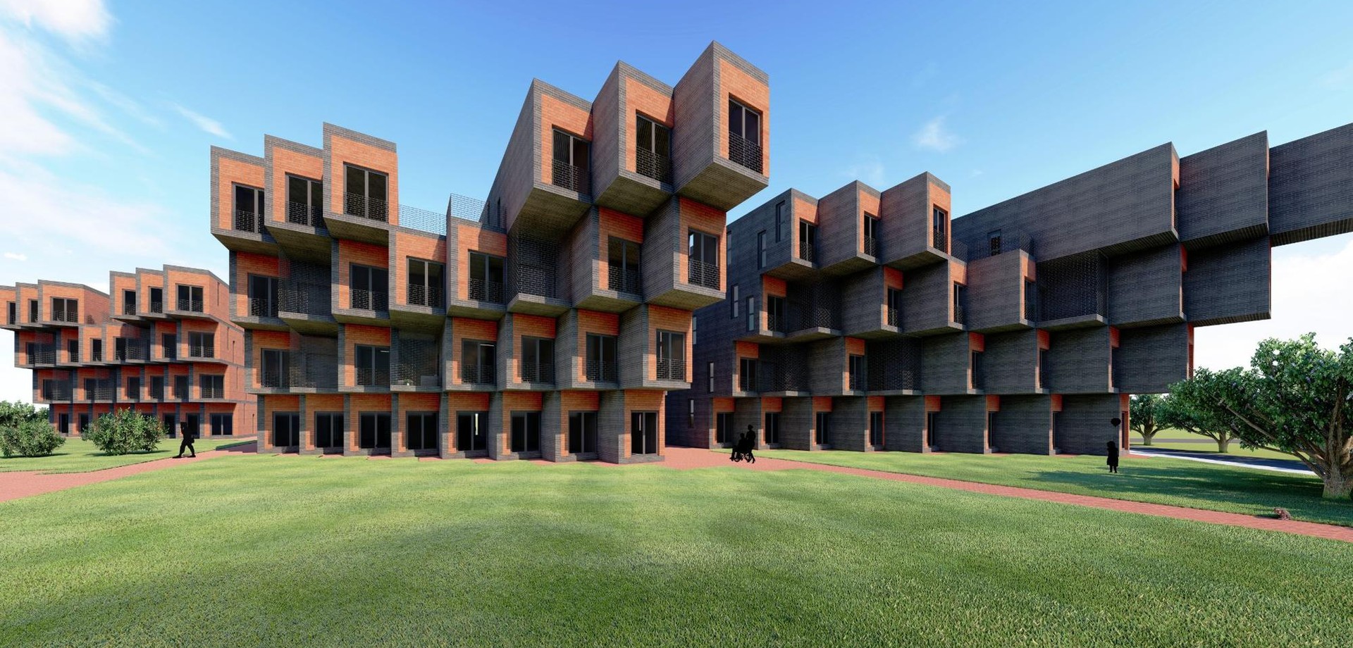Entwurf eines Mehrgenerationenhauses von Basel Almazloum
