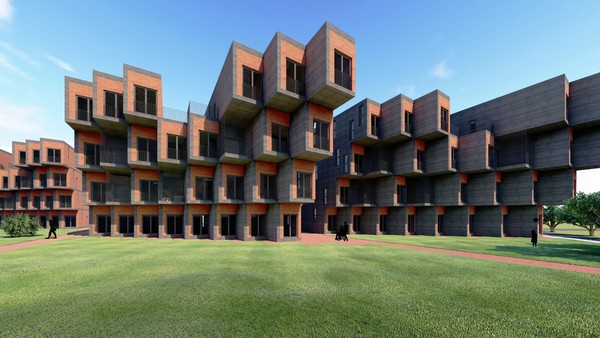 Entwurf eines Mehrgenerationenhauses von Basel Almazloum