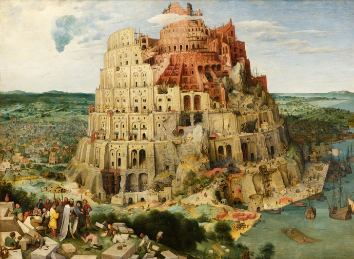 Gemälde "Großer Turmbau zu Babel" von Pieter Bruegel aus dem Jahr 1563