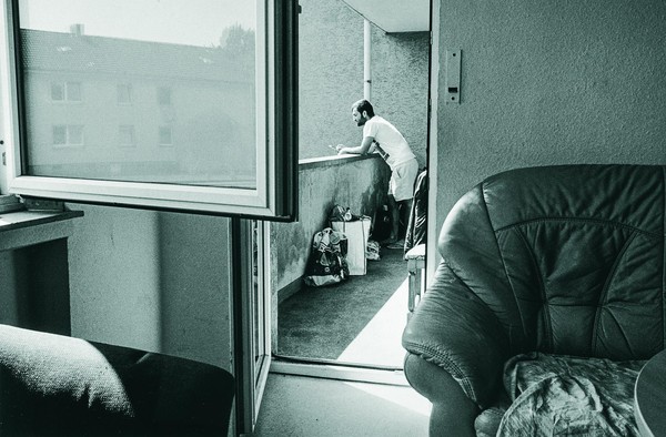 Geflüchteter aus Afghanistan in einer Flüchtlingsunterkunft in Mülheim