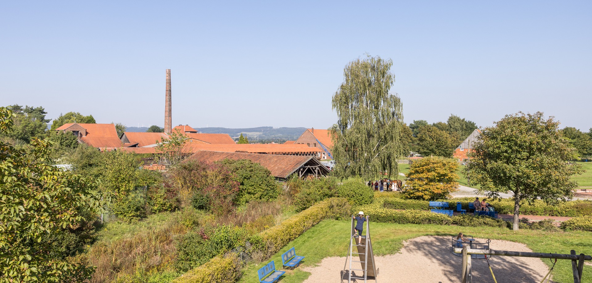 Blick auf den Spielplatz der Ziegele Lage