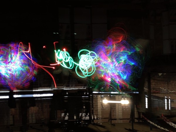 Beispiel für ein Lightpainting-Bild.